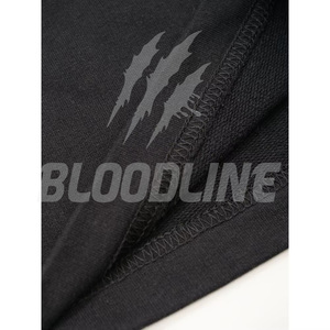 Pantalones Cortos Deportivos Negros de Secado Rápido para Hombre, Cintura Media Elástica, Logotipo Estampado en la Parte Delantera, Estilo Casual - Product Image 5