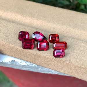 Lote de Granates Rodolita Naturales, Piedras Preciosas Facetadas de Color Rosa Rojizo, Calidad Premium para Joyería - Product Image 2