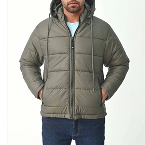 Men's Custom Logo Front Puffer <b>Jacket</b>-Stylish Stand Collar Thick <b>Winter</b> Body Warmer 100% Nylon New Fashion Design - Product Image 3