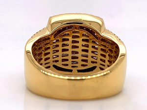 Anillo Unisex con Incrustaciones de Moissanita, Engaste Cuadrado con Halo, Estilo Hip Hop Clásico en Plata de Ley 925, Joyería para Uso Diario, Regalo - Product Image 4