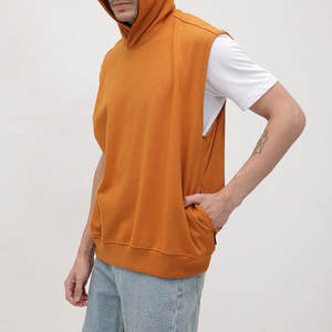 Camiseta Deportiva Personalizada de Alta Calidad para Hombre, Sin Mangas, con Capucha, de Secado Rápido, para Correr en Verano, Transpirable, Envío DDP - Product Image 3