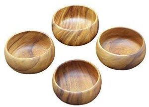 Large Round Acacia Wooden Bowl for Salad Fruit Snack Serving Deep Curved Design Smooth Polish Handmade Free Dishwasher Safe - Product Image 4