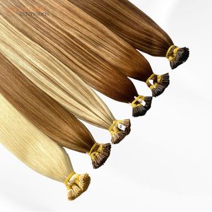 Raw Keratin Itip Extension Hair 100% Remy Extensión de cabello natural Humano Doble dibujado Vietnam I Tip Extensiones de cabello al por mayor - Product Image 2
