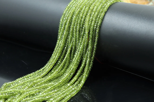 Cuentas naturales de essonita Rondelle facetadas de vessonita, piedras preciosas sueltas de 3-4mm para la fabricación de joyas - Product Image 6