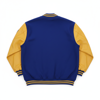 Veste universitaire pour homme de haute qualité, personnalisée, respirante, écologique, veste d'hiver, manches en fourrure, col montant, veste en coton