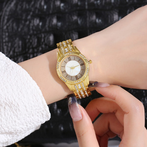 8498 Luxury Woman <b>Bling</b> Hip Hop <b>Watches</b> Fashion <b>Ladies</b> <b>Watches</b> With Bracelets - Product Image 5