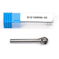 D1210W06-45- Fraise rotative en carbure de tungstène poli en aluminium, forme en D, OEM