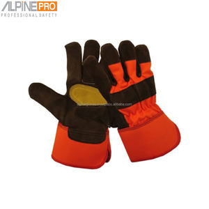 Gants de travail et de conduite en cuir de chèvre grainé au design moderne, anti-choc, antidérapants, anti-coupure, fabrication OEM - Product Image 4