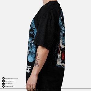 Camiseta de Manga Corta para Hombre, Estilo Urbano, 100% Algodón, Oversize, con Logotipo Personalizado, Impresión DTG, Hombros Caídos, Vintage, Ecológica - Product Image 5