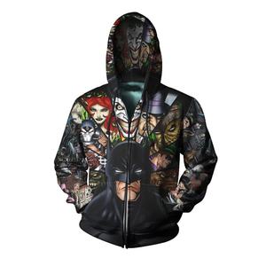 Sweat à capuche à fermeture éclair complète 100% coton pour hommes de haute qualité avec impression par sublimation 3D personnalisée 400GSM sweat-shirt décontracté Service OEM - Product Image 3