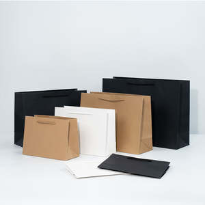 Bolsas de Compra de Papel de Lujo Negras Personalizadas al por Mayor con Logotipo - Product Image 5