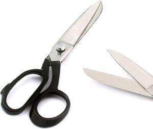 KIMBEL Heavy Stainless Steel <b>Mirror</b> Finish Tailor's Scissors with <b>Plastic</b> Handle for Sewing & Crafting - Product Image 4