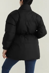 Veste matelassée chaude tendance pour femme, respirante, finition automne/hiver, design personnalisé, logo, doublure en cuir de mouton et nylon, toile - Product Image 6