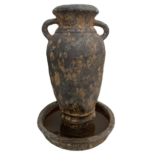 Fontaine d'eau en céramique de luxe artificielle personnalisée en usine, faite à la main, résistante aux intempéries, différentes tailles pour la décoration de jardin et de maison - Product Image 1