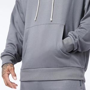 Sudadera con Capucha Unisex de Alta Calidad, 100% Algodón, Lisa, al por Mayor, con Logotipo Personalizado Bordado, Color Sólido, Negro - Product Image 4