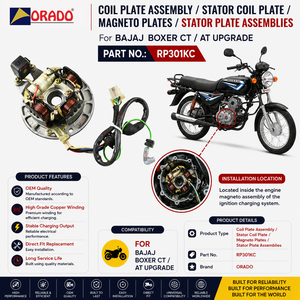bajaj boxer ct at upgrade stator coil plate assembly export quality for two wheeler spare parts india orado - Product Image 6