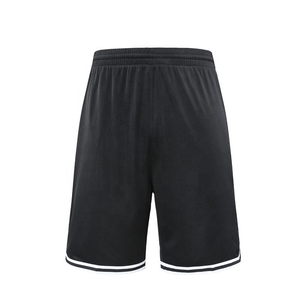 Pantalones Cortos Deportivos Personalizados con Logotipo, de Nailon y Elastano, con Dobladillo Dividido, Diseño en Contraste, para Correr, Hacer Ejercicio, Gimnasio, Malla Transpirable, para Hombre - Product Image 4