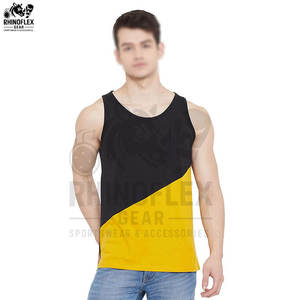 เสื้อกล้ามออกกำลังกายผู้ชายแบบใหม่ขายส่ง ดีไซน์สั่งทำพิเศษสำหรับการฝึกซ้อมที่ดีที่สุด ระบายอากาศได้ดี ลวดลายทันสมัย - Product Image 2