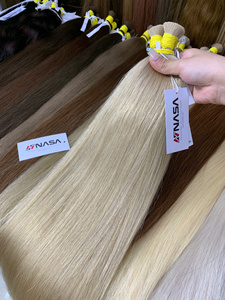 ผมต่อจากมนุษย์แท้เวียดนาม100% ผมสีแพลตตินัม - Product Image 4