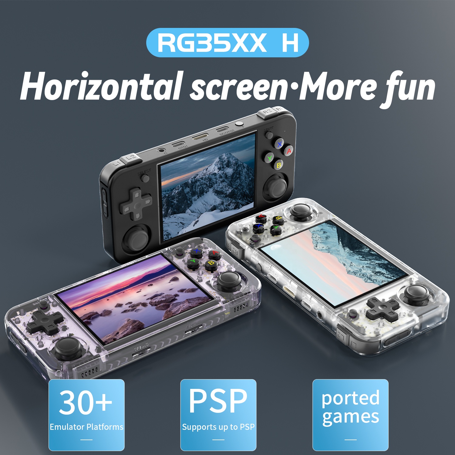 特価品セ RG35XX Anbernic H Games 6900 with Console Game Handheld 64GB - その他
