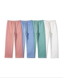 Ensemble de survêtement unisexe marron personnalisé coupe régulière épaules tombantes délavé imprimé léger écologique avec sweat à capuche et pantalon de jogging Hiver - Product Image 5