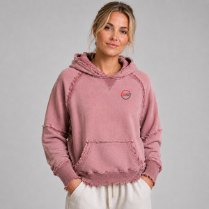 New Arrival <b>Women</b> Distressed <b>Hoodie</b> Custom Logo <b>Soft</b> Cotton Fleece Warm Breathable Casual Streetwear Pullover <b>Hoodie</b> Wholesale - Product Image 1