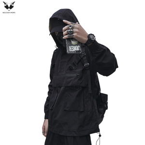 2026 Waterproof Outdoor Windproof Pullover Style Urban Streetwear Water-Resistant Heavy Duty High Performance <b>Techwear</b> <b>Jacket</b> - Product Image 3