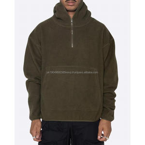 New Coming Stylish Winter <b>Men</b> Casual <b>Sherpa</b> Balaclava <b>Hoodie</b> Plus Size Warm Heavyweight Hoodies - Product Image 5