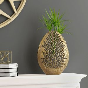 Handcrafted Metal Flower Vase Decorative Floral Holder for Home Interior Office Reception and Hotel Decoration - Product Image 4