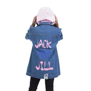 Veste en jean JJ Denim Jacket The Finale pour femme, veste longue en jean délavée, style streetwear décontracté, boutonnée, coupe ample - Product Image 5