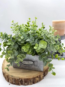 Pot de fleurs vintage en métal avec poignées, idéal pour l'affichage de plantes vertes artificielles sur table et étagère, vente en gros depuis l'Inde - Product Image 1