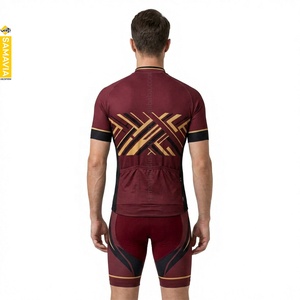 Samavia Eco-Friendly Unisex Adult <b>Cycling</b> Jersey Set 100% Polyester Mesh Heat-Transfer Printing 180g | RTP OEM Service Low Price - Product Image 2