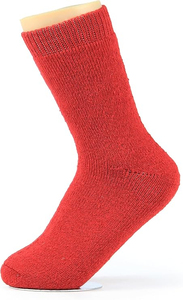 Red Christmas Snowflake Crew Ankle <b>Socks</b> <b>Wool</b> Breathable Winter Yoga & Basketball Casual Wear for Adults - Product Image 3