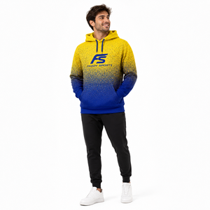 Sudadera Deportiva Personalizada con Sublimación para Hombre, Sudadera con Capucha Degradado Azul y Amarillo, Transpirable, para Gimnasio, Fitness y Entrenamiento - Product Image 3