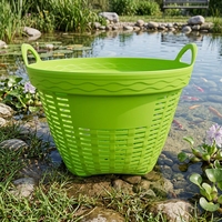 Panier en plastique épaissi pour crevettes, caisse à poisson et durian avec poignée, boîte de rangement polyvalente pour l'aquaculture et l'agriculture