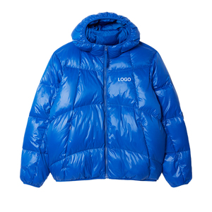 Veste d'hiver matelassée légère et respirante pour homme, personnalisable, imperméable, à séchage rapide, avec capuche et fermeture éclair intégrale - Product Image 2