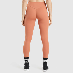 Women's High Waist Ankle-Length Yoga Gym Activewear Leggings with Stretch Spandex/Nylon Breathable Anti-Bacterial <b>Tummy</b> <b>Control</b> - Product Image 2