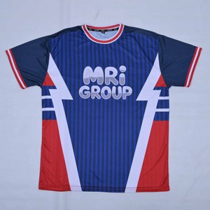 เสื้อฟุตบอลผู้ชายสั่งทำขายส่ง พิมพ์ลายแบบ Sublimation แขนสั้น ดีไซน์เรียบง่าย แห้งเร็ว คอกลม โพลีเอสเตอร์ โลโก้ด้านหน้า สำหรับฤดูร้อน - Product Image 6
