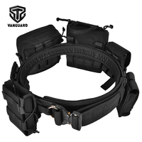 Ceinture tactique de sécurité 7-en-1 avec système Molle en polyester/nylon 500D/600D/1000D, noire/couleur personnalisée, pour la chasse en extérieur et les opérations tactiques