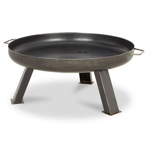 Brasero moderno para exteriores, de acero negro, con soporte, portátil, para jardín, patio trasero y camping. - Product Image 2