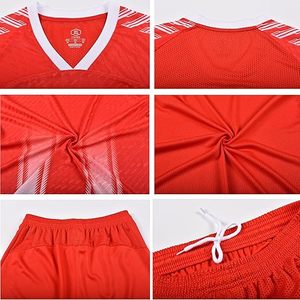 Camiseta de Uniforme de Fútbol de Alta Calidad con Cuello en V para Hombre y Mujer, Uniforme de Baloncesto y Fútbol - Product Image 3
