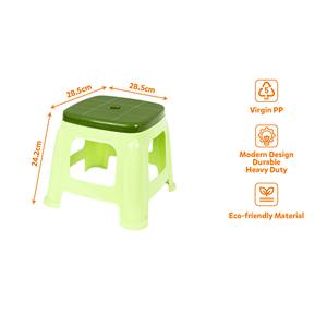Lightweight Durable PP Modern Accent <b>Stool</b> & <b>Ottoman</b> for Home Bedroom Use Easy Clean Living Room Footrest Pouf Chair - Product Image 4