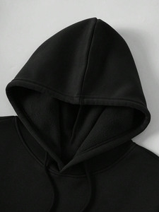 Sweat-shirts à capuche pour hommes de qualité supérieure, 100% coton, coupe ample, molleton épais 400g, logo personnalisé, streetwear, pull-over, OEM, vente en gros - Product Image 6