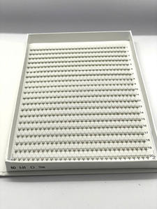 Éventails de cils préfabriqués 6D professionnels faits à la main, volume naturel, base longue et pointue, plateau XL, poils synthétiques - Product Image 4