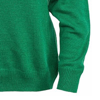 Sweat-shirt personnalisé vert et rose pour sororité, col rond, hiver, broderie, polyester/coton, pull-over, logo universitaire sur le devant