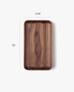 Bark & Beam Wooden Serving Tray Rectangle Solid Minimalist Handmade Dishes & <b>Plates</b> Artisan Finish Multipurpose Dining <b>Plates</b> - Product Image 4