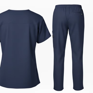 Ensemble de blouses médicales de haute qualité, uniforme d'hôpital unisexe, vêtements de travail pour infirmières, respirant, léger, mélange de coton jersey, approvisionnement en gros - Product Image 6