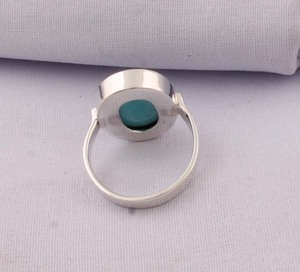 Wholesale 925 Sterling Silver Classic Amethyst Gemstone <b>Ring</b> Large Oval Cabochon <b>Plain</b> Bezel Set Party Statement <b>Ring</b> Supplier - Product Image 4