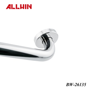 Barra de Agarre Curva de Seguridad para Baño de Acero Inoxidable, 135 Grados, Montada en la Pared, Pulida - Product Image 5