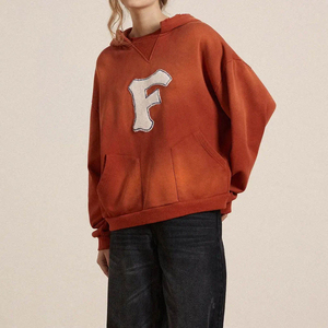Sweat-shirts à capuche brodés de qualité supérieure, style streetwear oversize pour hommes, respirants, avec logo personnalisé pour adultes - Product Image 4
